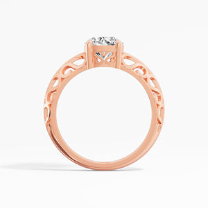 Anillo de compromiso solitario Moissanite 1,07 CTW corte redondo en plata de ley 925 diseño premium para suministro a granel - Product Image 3