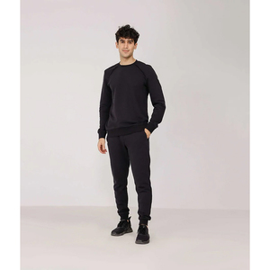 Custom Print Logo Men Casual <b>Oversized</b> <b>Hoodies</b> and Sweatpants Joggers Set Contrast <b>Stitch</b> Plain Sweat suit Cotton Sport - Product Image 2