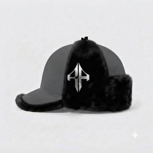 Nouveau chapeau Ushanka unisexe de haute qualité, 100% coton, style décontracté pour adultes, avec logo blanc par RIVIAN ATLANTIC - Product Image 4