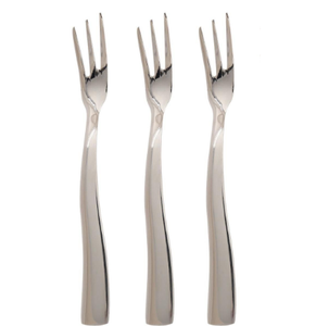 Fruit Fork Silverware Stainless Steel Cutlery <b>Set</b> of Four Flatware Dessert Cake Spoon for Restaurant Fork - Product Image 5