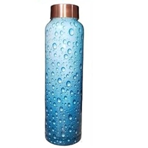 Botella de Cobre Puro con Diseño Clásico, Impresa con Esmalte, para Jugo de Limón y Almacenamiento de Bebidas - Product Image 2