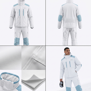 Traje de Esquí para Deportes de Invierno al Aire Libre MALUZA INDUSTRIES OEM, Chaqueta de Nieve Impermeable con Capucha y Protección Contra el Viento de 10,000 mm - Product Image 5