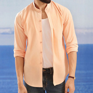 Camisas de Algodón para Hombre Estilo Urbano, Material de Tela Premium, Camisas de Algodón para Hombre, Corte Relajado, Atuendo Informal a la Moda - Product Image 1
