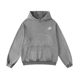Dernier design, sweats à capuche 100% coton, effet délavé, fabriqués au Pakistan, style streetwear, prix de gros pour hommes, vente en ligne - Product Image 3