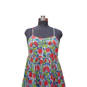 Vestido Elegante sin Mangas, Estilo Bohemio, 100% Algodón Puro, para Mujer, Ideal para Fiestas en la Playa y Salidas Nocturnas, Disponible al por Mayor - Product Image 2