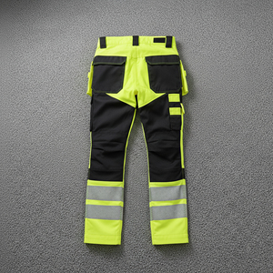 Pantalon de sécurité haute visibilité OEM, vêtements de travail réfléchissants pour la sécurité routière et l'usage industriel, logo personnalisé disponible - Product Image 3