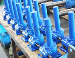 Martinetti a vite per macchina a vite senza fine martinetto meccanico a ricircolo di sfere in ghisa e acciaio inossidabile con volantino e motore elettrico - Product Image 5