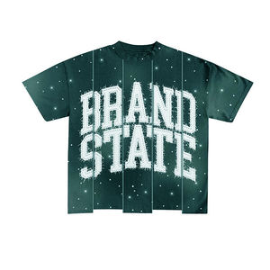 Camiseta Oversize de Fieltro con Gráfico Personalizado Estampado, de Algodón Pesado 100%, con Estampado de Marca y Lavado Ácido, Unisex - Product Image 5