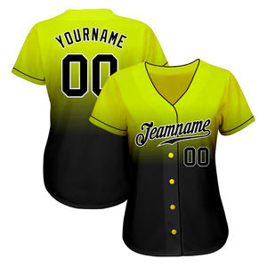 Último diseño, camiseta de béisbol personalizada con nombre de equipo, nombre y número del jugador, nuevo estilo, camiseta transpirable de manga corta con cuello en V para mujer - Product Image 2