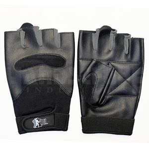 Gants de musculation professionnels gris et noirs avec rembourrage amélioré de la paume |   Poignée antidérapante de qualité supérieure pour un équipement de musculation ultime - Product Image 1