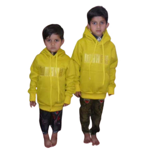 Survêtements d'hiver pour enfants et jeunes en molleton de coton écologique à capuche et taille élastique 320g, impression par sublimation - Product Image 2