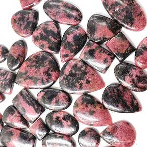 Good Quality Pink Rhodonite <b>Stone</b> Rhodonite Lot Cabochons <b>Natural</b> Wholesale Lot Gemstones Rhodonite Loose For Jewellery <b>Stone</b> - Product Image 4