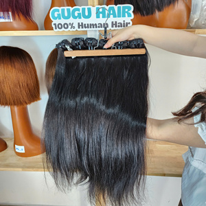 ผมตรงเวียดนามแท้ 100% ผมมนุษย์บริสุทธิ์และผมดิบ  แบบตรงธรรมชาติ สีดำธรรมชาติ - Product Image 3