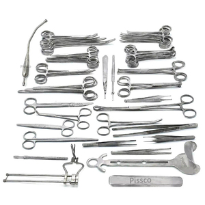 Boîte à instruments pour césarienne PISSCO avec couvercle, ensemble d'instruments chirurgicaux pour césarienne, ensemble d'instruments obstétricaux pour césarienne - Product Image 4