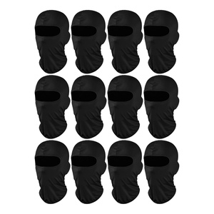 Masque facial en balaclava camouflage unisexe, style sportif pour adultes, utilisation quatre saisons, impression par transfert thermique, 100% polyester - Product Image 3