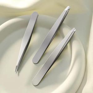 แหนบติดขนตาสแตนเลส ปลายเรียบแม่นยำสำหรับการติดขนตา - Product Image 1