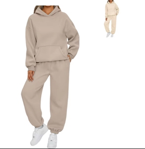 Sweat-shirts oversize streetwear pour femmes, automne-hiver, personnalisés, en polyester/coton, vêtements de mode, sweat-shirt à capuche - Product Image 1