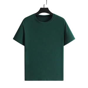 เสื้อยืดคอกลมแขนสั้นทรงโอเวอร์ไซส์ ผ้าคอตตอน 100% หนัก 150 กรัม แบบเรียบ สีพื้น สำหรับขายส่งและรับผลิตตามสั่ง - Product Image 5