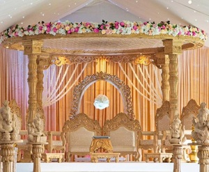 High Quality Wooden <b>Wedding</b> Mandap Design <b>Wedding</b> Ganesha Wooden Mandap Set Avni Wooden Mandap for Royal <b>Wedding</b> Decor Australia - Product Image 2