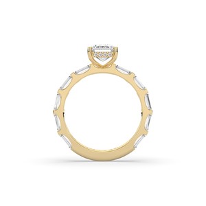 Elegante Anillo de Compromiso de Diamante Creado en Laboratorio de 3.28 Quilates para Mujer, Certificado IGI, Plata 925, Oro Amarillo, Estilo Único y Ligero - Product Image 3