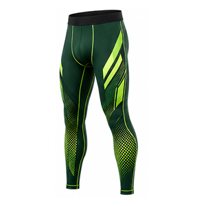 Leggings de compression pour hommes, personnalisables, à séchage rapide, respirants et extensibles, pour la course, l'entraînement et le sport, vente en gros OEM - Product Image 6