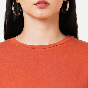 Camiseta Elegante para Mujer, 100% Algodón, Tela Suave, Cómoda, Ropa Casual para Uso Diario - Product Image 5