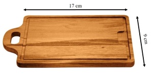 Tabla de Cortar Clásica de Madera con Superficie Segura para Alimentos, Ideal para Cortar Frutas, Verduras, Carne y Pan Fácilmente - Product Image 6