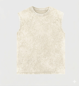 Débardeur Homme Personnalisé avec Votre Logo – Coton et Polyester, Couleur Unie – Vêtement de Sport – Prix de Gros 2026 - Product Image 1