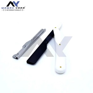 Navaja de Afeitar Recta de Acero Inoxidable Personalizada Premium, Cuchilla Única Profesional para Barbería y Salón, Herramienta para Afeitar Cara y Garganta, OEM - Product Image 3