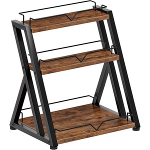Stylish Wooden <b>Spice</b> Storage Shelf Ideal <b>For</b> Countertop Display And Pantry Management Supports Efficient Meal Preparation - Product Image 1