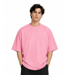 เสื้อยืดโอเวอร์ไซส์ผู้ชาย ผ้าฝ้าย 100% ปักลาย คอกลม แขนสั้น สไตล์ลำลอง สตรีทแวร์ ทรงหลวม เสื้อแฟชั่นสั่งทำพิเศษ - Product Image 1