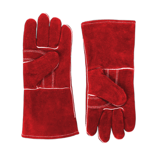 Gants de sécurité en cuir de vachette pleine fleur de qualité supérieure, robustes, renforcés, pour la lutte contre les incendies, la soudure industrielle, style uni - Product Image 3