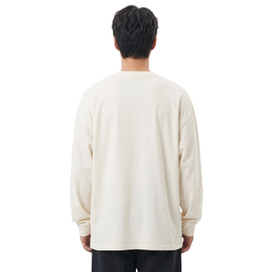 Hot Sale Mens <b>T</b> <b>Shirts</b> O Neck Prime Soft Cotton Ribbed Band Hem Line <b>Long</b> <b>Sleeve</b> <b>White</b> Pullover Sweatshirts - Product Image 2
