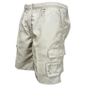 กางเกงขาสั้นคาร์โก้ผ้าแคนวาสทรงหลวมลำลองคุณภาพสูงสำหรับผู้ชายไซส์ใหญ่ 6 กระเป๋า ขายส่ง - Product Image 6
