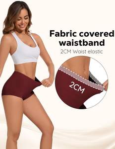 Ropa Interior Femenina de Tallas Grandes con Cintura Alta, Botones, Tela Suave, Elástica, Transpirable, con Soporte y Control Completo - Product Image 2