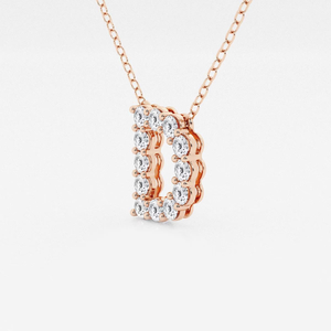 Collar Solitario Elegante con Colgante de Diamante Cultivado en Laboratorio de 2.5 CTW, Joyería Fina, Regalo para Mujer - Product Image 1