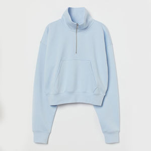 New Arrival Half <b>Zipper</b> Hoodies <b>For</b> Women Unique Style Breathable In Best Material High Quality Hot <b>Sale</b> Casual Wear Wholesale - Product Image 1