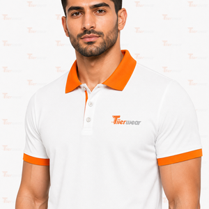 Polo classique pour homme, coupe régulière, manches courtes, col confortable, idéal pour le business, le golf, les voyages, le travail, le quotidien, personnalisable - Product Image 6