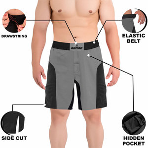 Shorts d'entraînement MMA professionnels avec construction flexible et shorts MMA haut de gamme pour une performance athlétique - Product Image 6