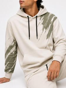 Men's Hooded Sweatshirt Regular Fit Casual Pullover Pocket <b>Raglan</b> Sleeve Eco-Friendly 350g Fleece Cotton Autumn Wear - Product Image 6
