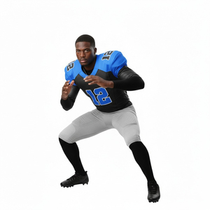 ชุดยูนิฟอร์มอเมริกันฟุตบอลแบบระบายอากาศ ขายดี ทรง unisex สองสี ดีไซน์แบบ sublimated ปรับแต่งได้ ผลิตจากโพลีเอสเตอร์ 100% ไซส์ใหญ่พิเศษ - Product Image 2