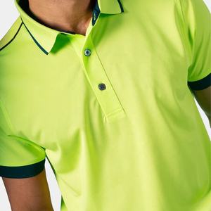 Chemise de golf pour homme de haute qualité, très vendue, 100% polyester, séchage rapide, respirante, manches courtes, tricotée, brodée - Product Image 3