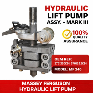ชุดปั๊มไฮดรอลิกยกของ Massey Ferguson MF 240 แบบ 21 สไปลน์ 3761330K91 3761332K91 แรงดันสูง 80 แรงม้า อะไหล่รถแทรกเตอร์ - Product Image 2