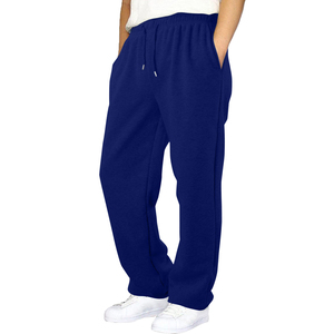 Pantalon de survêtement décontracté surdimensionné en toile de coton épaisse personnalisé pour homme, avec cordon de serrage, couleur et logo personnalisables - Product Image 2