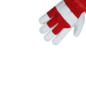 Custom Logo Printed Leather Welding Work <b>Gloves</b> Industrial Construction Heat Protection Safety Welder Working <b>Gloves</b> - Product Image 1