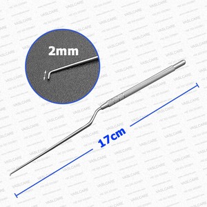 Curette auriculaire 14cm 16cm – Instruments chirurgicaux ORL en acier inoxydable – Extracteur de cérumen à pointes fines et aiguisées - Product Image 3