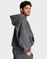Ensemble de survêtement pour homme OEM Graphite Contrastline, qualité supérieure, coton respirant, molleton, décontracté, surdimensionné