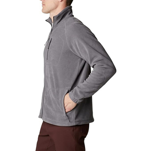 Chaqueta de Forro Polar Gris para Hombre ELEGANT CORPORATION, Cierre de Cremallera de un Cuarto, Cuello Alto, Ropa Casual de Invierno, Material de Poliéster Transpirable, Corte Regular - Product Image 1
