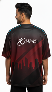 T-shirt oversize à sublimation tendance pour homme, streetwear décontracté, coupe ample, vêtement de tous les jours - Product Image 4