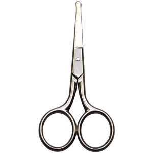 Ciseaux de manucure professionnels en acier inoxydable, lame courbée, pliables, pour droitiers, à pointe arrondie et tranchante, instrument de beauté pour ongles et visage - Product Image 2